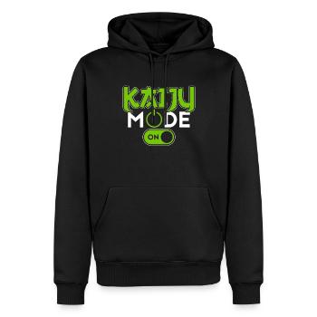 Lustiges Kaiju Japanisches Monster Geschenk - Männer Premium Bio Hoodie - Schwarz - Vorne - Nico (187cm)