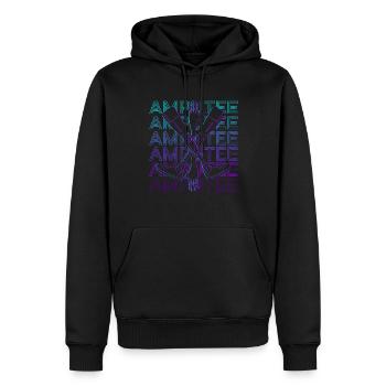 Amputierte Prothese Prothese Retro Geschenk - Männer Premium Bio Hoodie - Schwarz - Vorne - Nico (187cm)