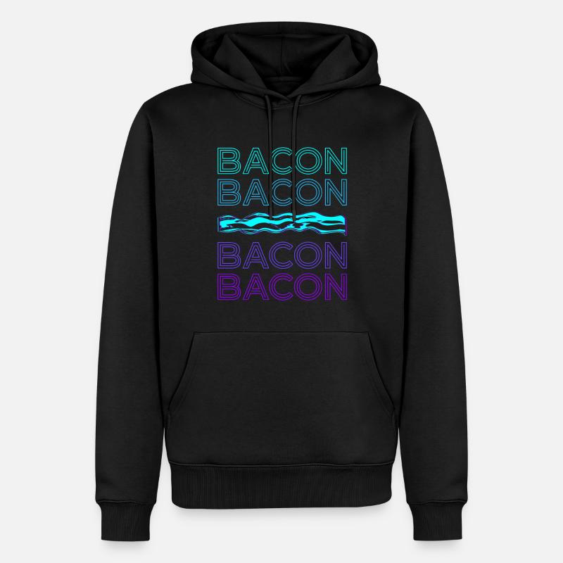 Speck Retro Geschenk - Männer Premium Bio Hoodie - Schwarz