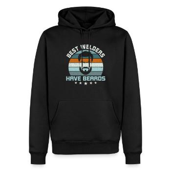 Lustiger Schweißer Schweißer Geschenk - Männer Premium Bio Hoodie - Schwarz - Vorne - Nico (187cm)
