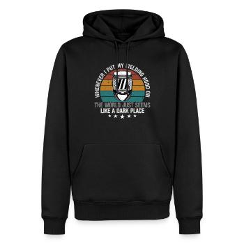 Lustiger Schweißer Schweißer Geschenk - Männer Premium Bio Hoodie - Schwarz - Vorne - Nico (187cm)