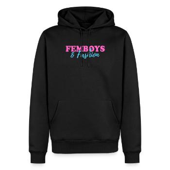 Femboy-Geschenk - Männer Premium Bio Hoodie - Schwarz - Vorne - Nico (187cm)
