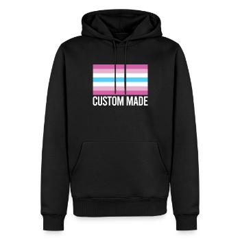 Femboy Flagge Geschenk - Männer Premium Bio Hoodie - Schwarz - Vorne - Nico (187cm)