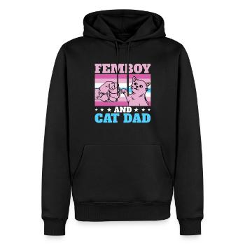 Lustiges Femboy-Geschenk - Männer Premium Bio Hoodie - Schwarz - Vorne - Nico (187cm)