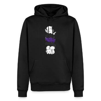 Zweigeschlechtliche Flagge Axolotl Haufen Kawaii - Männer Premium Bio Hoodie - Schwarz - Vorne - Nico (187cm)