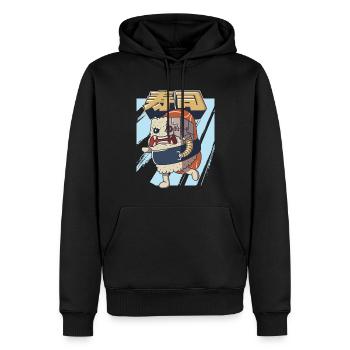Cyborg Japanese Sushi Monster Cyber Punk Cyber - Männer Premium Bio Hoodie - Schwarz - Vorne - Nico (187cm)