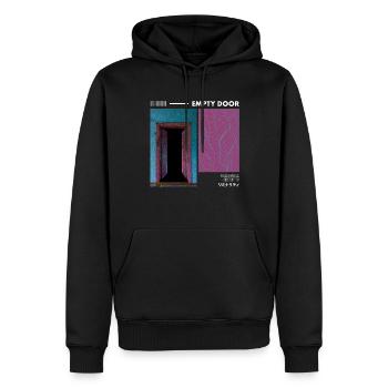 Anemoiacore Ästhetischer Grenzraum Weirdcore - Männer Premium Bio Hoodie - Schwarz - Vorne - Nico (187cm)