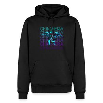 Chimère Mythologie Grecque Antique Rétro Cadeau - Sweat à capuche Premium bio Homme - noir - Devant - Nico (187cm)