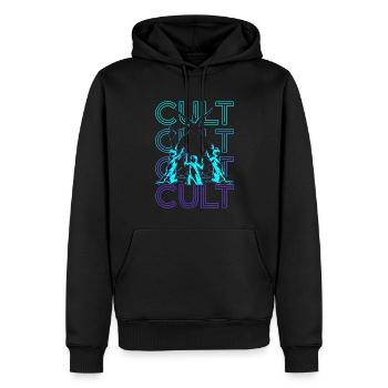 Kult Baphomet Okkult Heidentum Wicca Retro Geschen - Männer Premium Bio Hoodie - Schwarz - Vorne - Nico (187cm)