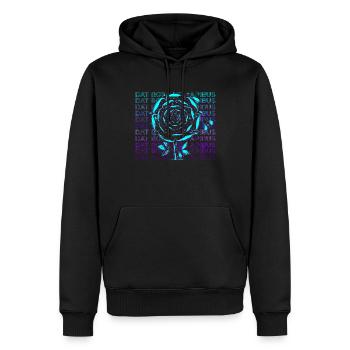 Dat Rosa Mel Apibus Rosicrucian Emblème Cadeau - Sweat à capuche Premium bio Homme - noir - Devant - Nico (187cm)