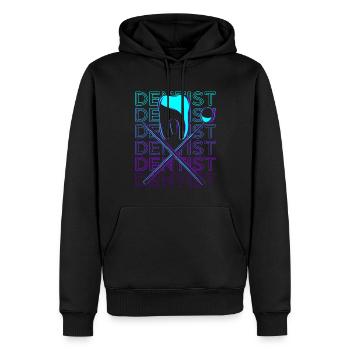 Dentiste Dentiste Dentiste Assistant Cadeau - Sweat à capuche Premium bio Homme - noir - Devant - Nico (187cm)
