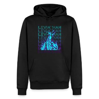 Léviathan Mythologie juive Antiquité Retr juif - Sweat à capuche Premium bio Homme - noir - Devant - Nico (187cm)