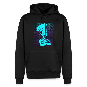 Lunch Lady Retro - Männer Premium Bio Hoodie - Schwarz - Vorne - Nico (187cm)
