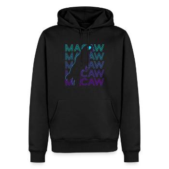 Ara Papagei Retro - Männer Premium Bio Hoodie - Schwarz - Vorne - Nico (187cm)