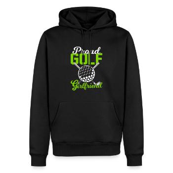 Fier Golf Petite Amie Petite Amie Golfeur - Sweat à capuche Premium bio Homme - noir - Devant - Nico (187cm)