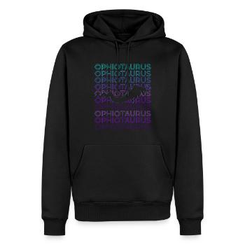 Ophiotaure Mythologie grecque Grec ancien R - Sweat à capuche Premium bio Homme - noir - Devant - Nico (187cm)