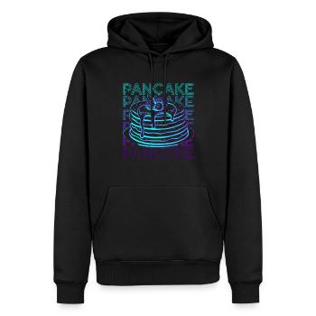Pfannkuchen Retro - Männer Premium Bio Hoodie - Schwarz - Vorne - Nico (187cm)