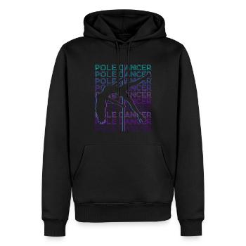 Stangentänzerin Stangentanz Retro - Männer Premium Bio Hoodie - Schwarz - Vorne - Nico (187cm)