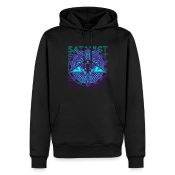 Satanist Satan Baphomet Okkultismus Kult Heidnisch - Männer Premium Bio Hoodie - Schwarz - Vorne - Nico (187cm)