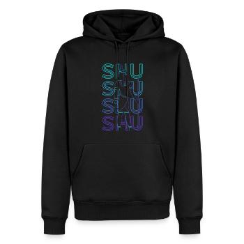 Shu Dieu égyptien Mythologie égyptienne Ancienne Ä - Sweat à capuche Premium bio Homme - noir - Devant - Nico (187cm)