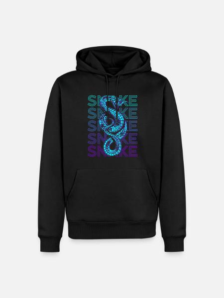 Serpent Rétro - Sweat à capuche Premium bio Homme - noir