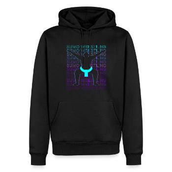 Sumo Wrestling Sumo Lutteur japonais - Sweat à capuche Premium bio Homme - noir - Devant - Nico (187cm)