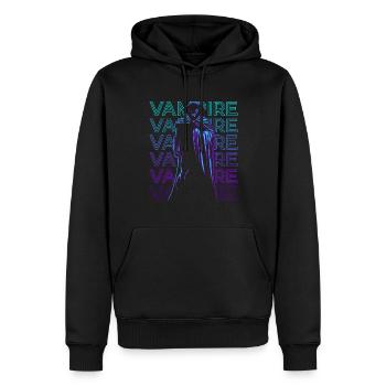 Vampir Blutsauger Retro - Männer Premium Bio Hoodie - Schwarz - Vorne - Nico (187cm)