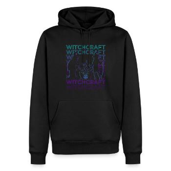 Witchcraft Retro - Men’s Premium Organic Hoodie - black - Front - Nico (187cm)