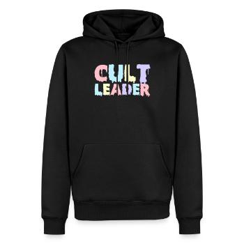 Chef de secte Pastel Goth Occultisme occulte - Sweat à capuche Premium bio Homme - noir - Devant - Nico (187cm)