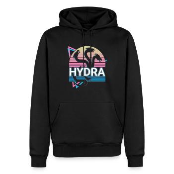 Hydra Antike griechische Mythologie Retro - Männer Premium Bio Hoodie - Schwarz - Vorne - Nico (187cm)