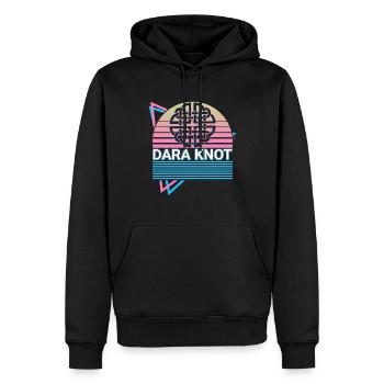 Dara Nœud Celtique Dara Nœud Celtique Symb - Sweat à capuche Premium bio Homme - noir - Devant - Nico (187cm)