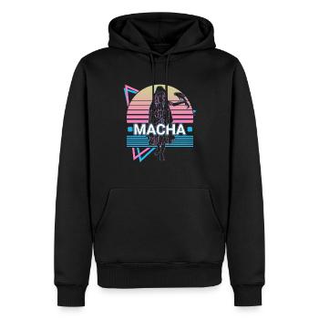 Macha Déesse irlandaise Mythologie celtique antique R - Sweat à capuche Premium bio Homme - noir - Devant - Nico (187cm)