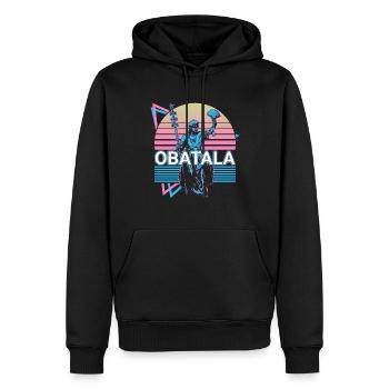 Obatala Orisha Afrikanische Gottheit Yoruba Religi - Männer Premium Bio Hoodie - Schwarz - Vorne - Nico (187cm)