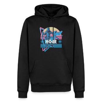 Hodr Nordischer Gott Asgard Nordische Mythologie H - Männer Premium Bio Hoodie - Schwarz - Vorne - Nico (187cm)
