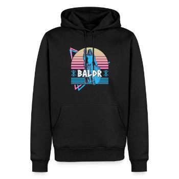 Baldr Nordischer Gott Asgard Nordische Mythologie - Männer Premium Bio Hoodie - Schwarz - Vorne - Nico (187cm)