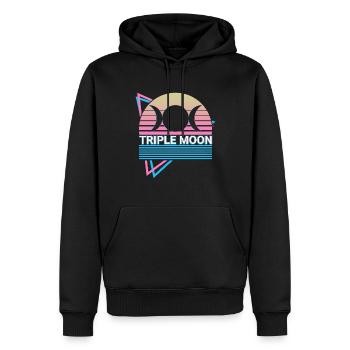 Dreifacher Mond Dreifache Göttin Symbol Heidentum - Männer Premium Bio Hoodie - Schwarz - Vorne - Nico (187cm)