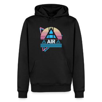 Luftelement Symbol Heidnisch Heidentum Wicca Wicca - Männer Premium Bio Hoodie - Schwarz - Vorne - Nico (187cm)