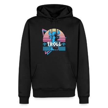 Troll Nordische Mythologie Nordischer Troll Nordis - Männer Premium Bio Hoodie - Schwarz - Vorne - Nico (187cm)