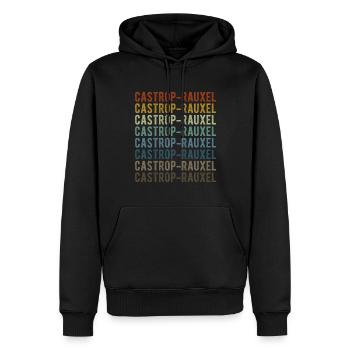 Castrop-Rauxel Stadt Retro Vintage - Männer Premium Bio Hoodie - Schwarz - Vorne - Nico (187cm)