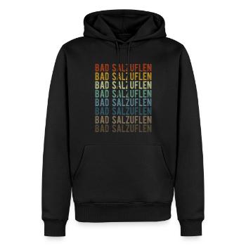 Bad Salzuflen Stadt Retro Vintage - Männer Premium Bio Hoodie - Schwarz - Vorne - Nico (187cm)