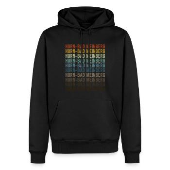 Horn-Bad Meinberg Ville Rétro Vintage - Sweat à capuche Premium bio Homme - noir - Devant - Nico (187cm)