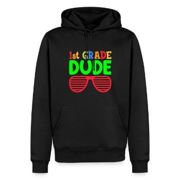 1. Klasse Dude Rainbow Girls Boys Teacher Team - Männer Premium Bio Hoodie - Schwarz - Vorne - Nico (187cm)