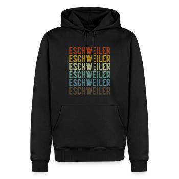 Eschweiler Stadt Retro Vintage - Männer Premium Bio Hoodie - Schwarz - Vorne - Nico (187cm)