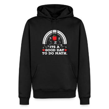 Zurück zur Schule Es ist ein guter Tag, um Mathelehrer zu machen - Männer Premium Bio Hoodie - Schwarz - Vorne - Nico (187cm)