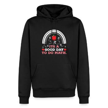 Zurück zur Schule Es ist ein guter Tag, um Mathelehrer zu machen - Männer Premium Bio Hoodie - Schwarz - Vorne - Nico (187cm)