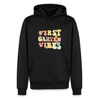 Retour à l’école Première année Vibes Enseignant étudiant - Sweat à capuche Premium bio Homme - noir - Devant - Nico (187cm)
