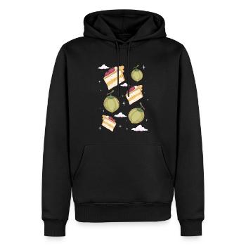Angelcore Esthétique Gâteau aux Fraises Noix de - Sweat à capuche Premium bio Homme - noir - Devant - Nico (187cm)