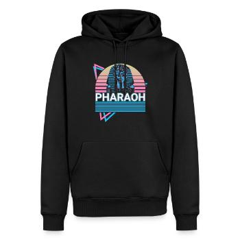Pharao König Tut Ägyptischer Pharao - Männer Premium Bio Hoodie - Schwarz - Vorne - Nico (187cm)