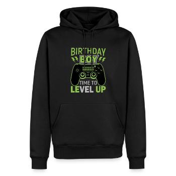 Geburtstagskind Zeit, um Videospiel Geburtstag zu verbessern - Männer Premium Bio Hoodie - Schwarz - Vorne - Nico (187cm)