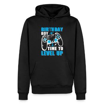 Geburtstagskind Zeit, um Videospiel Geburtstag zu verbessern - Männer Premium Bio Hoodie - Schwarz - Vorne - Nico (187cm)
